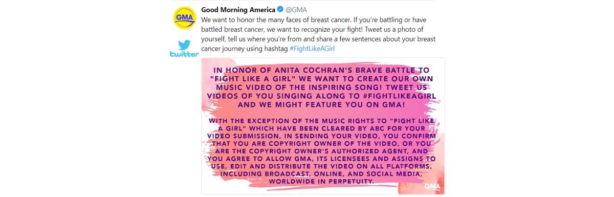 Good Morning America to Create Unique Fight Like A Girl Video And They Need Your Help